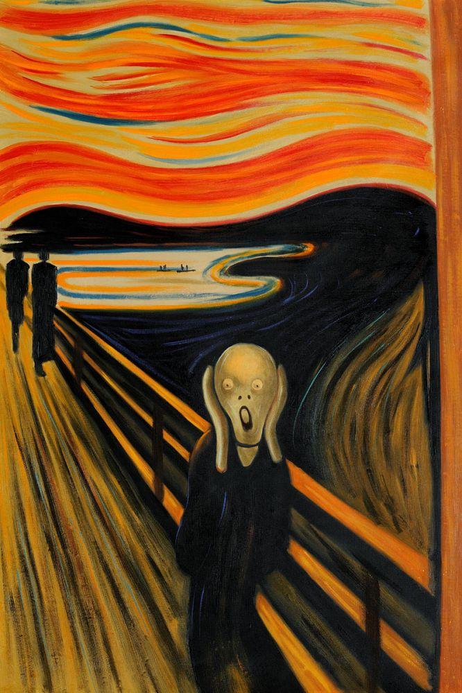 Edvard Munch, The Scream Hand Painted Oil Painting on Canvas