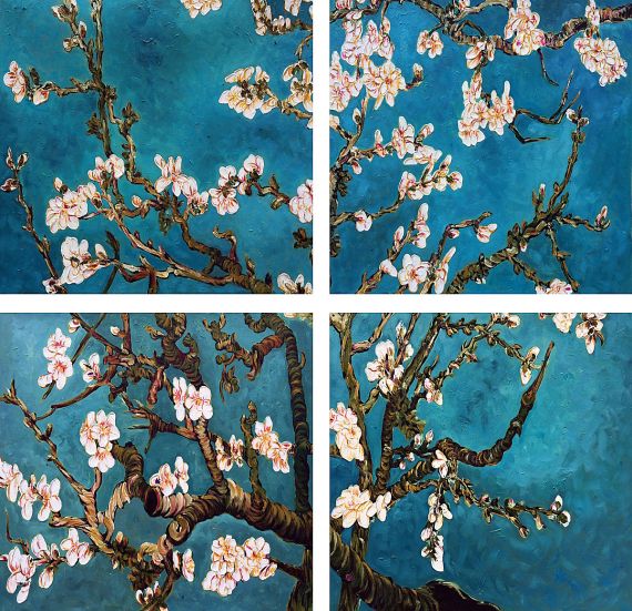 Vincent Van Gogh, Branches of an Almond Tree in Blossom ... Vincent Van Gogh, Branches of an Almond Tree in Blossom ...