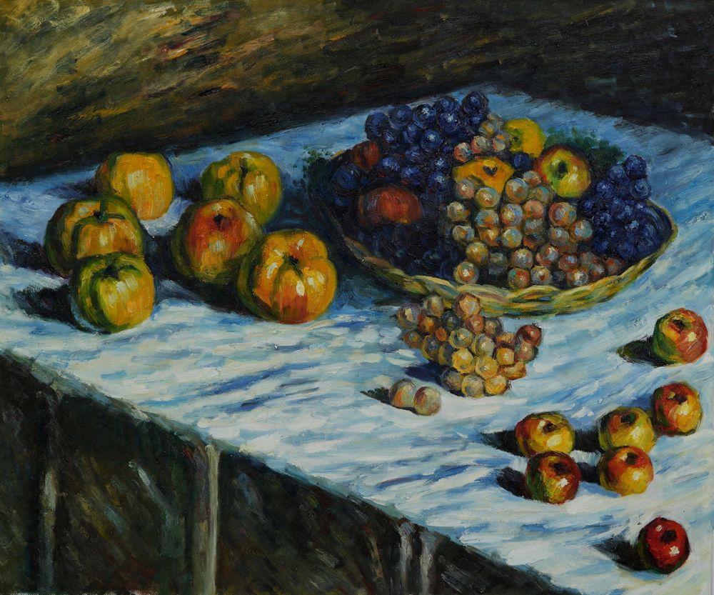 Still Life - Apples and Grapes,1879