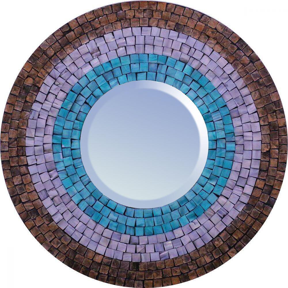 Southwestern Mother of Pearl Framed Mirror