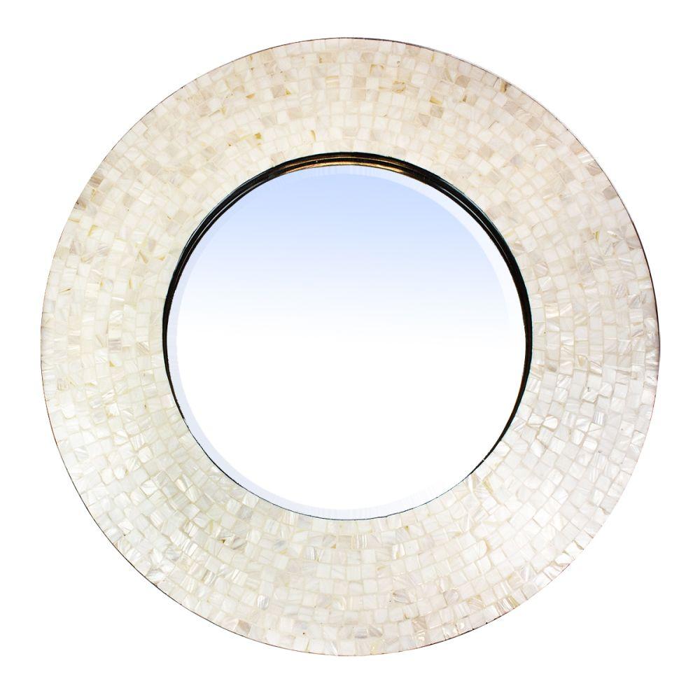 Bianca Moderno Mother of Pearl Framed Mirror