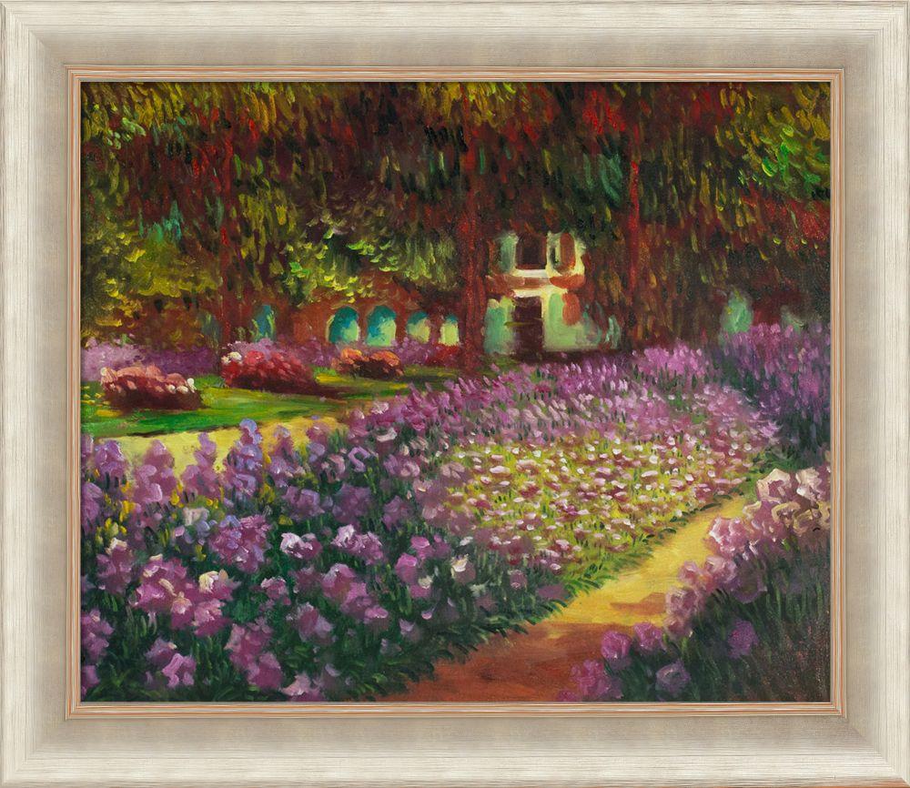 Artist's Garden at Giverny Pre-framed - Andover Champagne Frame 20" X 24"