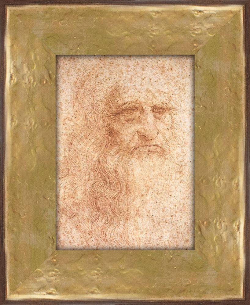 Portrait of a Man in Red Chalk Pre-Framed Miniature
