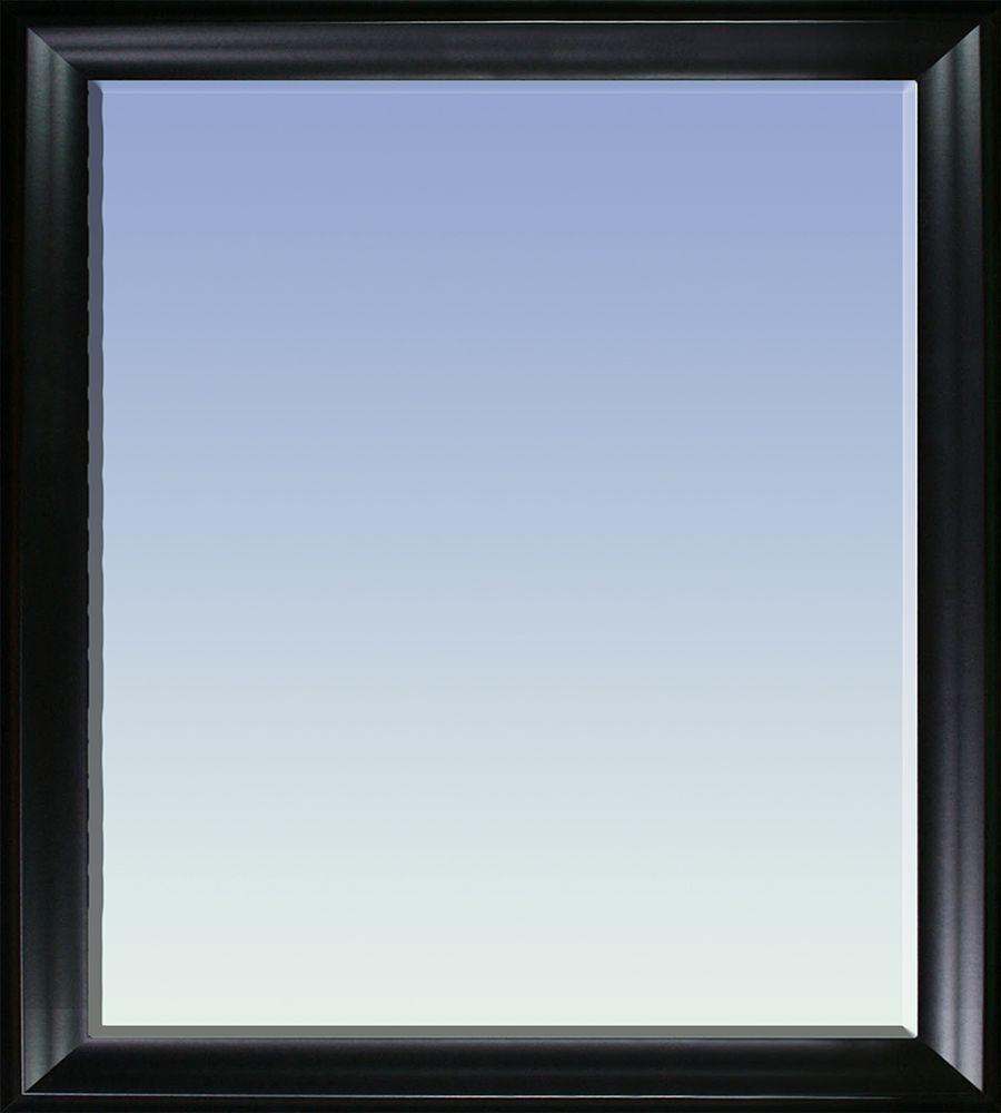 Black Matte King Framed Mirror