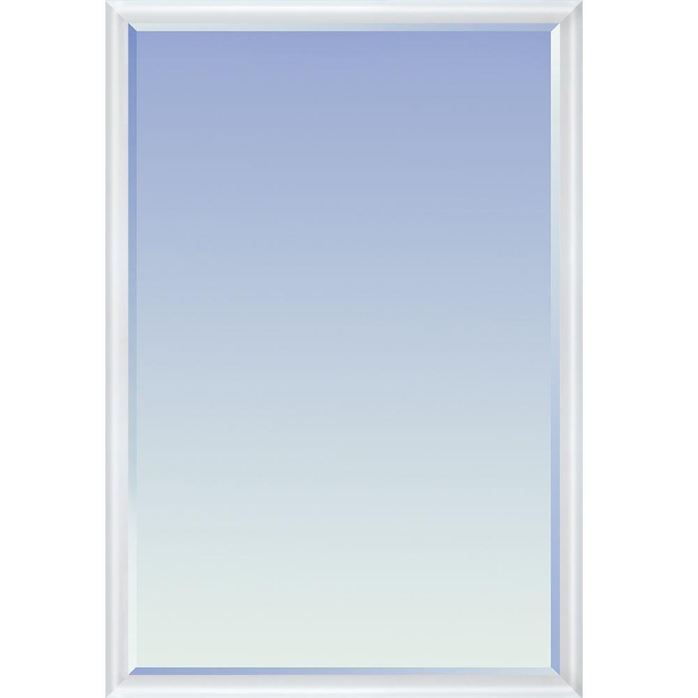 Moderne Blanc Framed Mirror