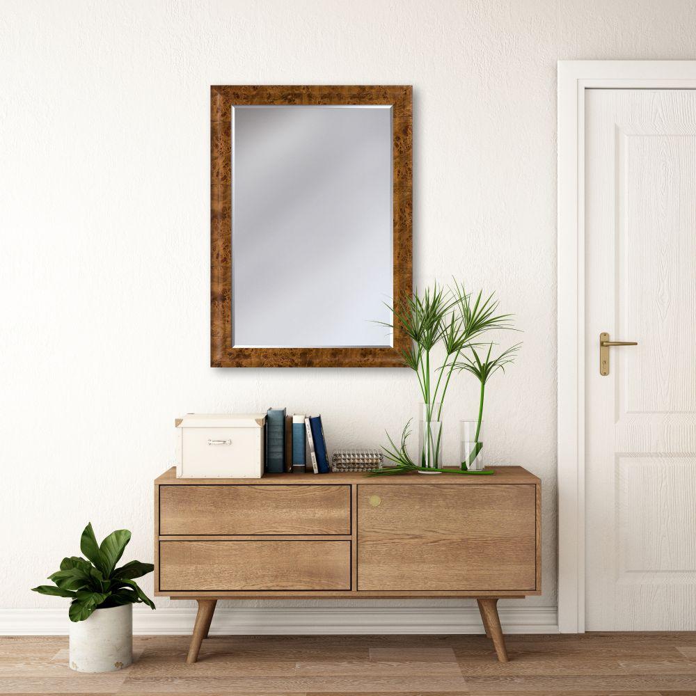 Havana Burl Framed Mirror