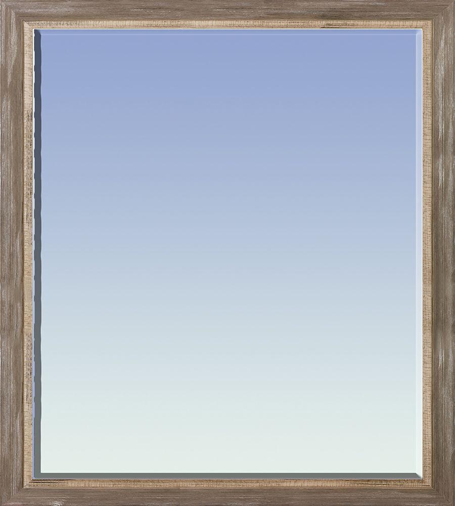 Miramar Distressed Charcoal Grey Framed Mirror