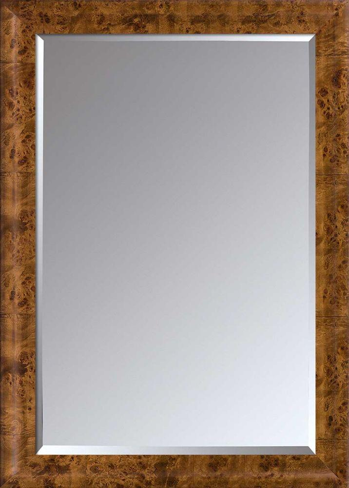 Havana Burl Framed Mirror