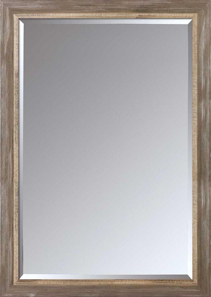 Miramar Distressed Charcoal Grey Framed Mirror