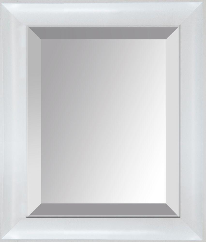 Moderne Blanc Framed Mirror