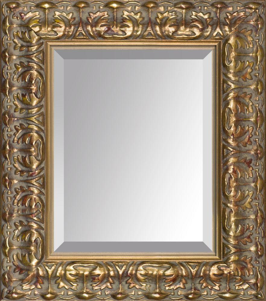 Golden Oak Leaf Framed Mirror