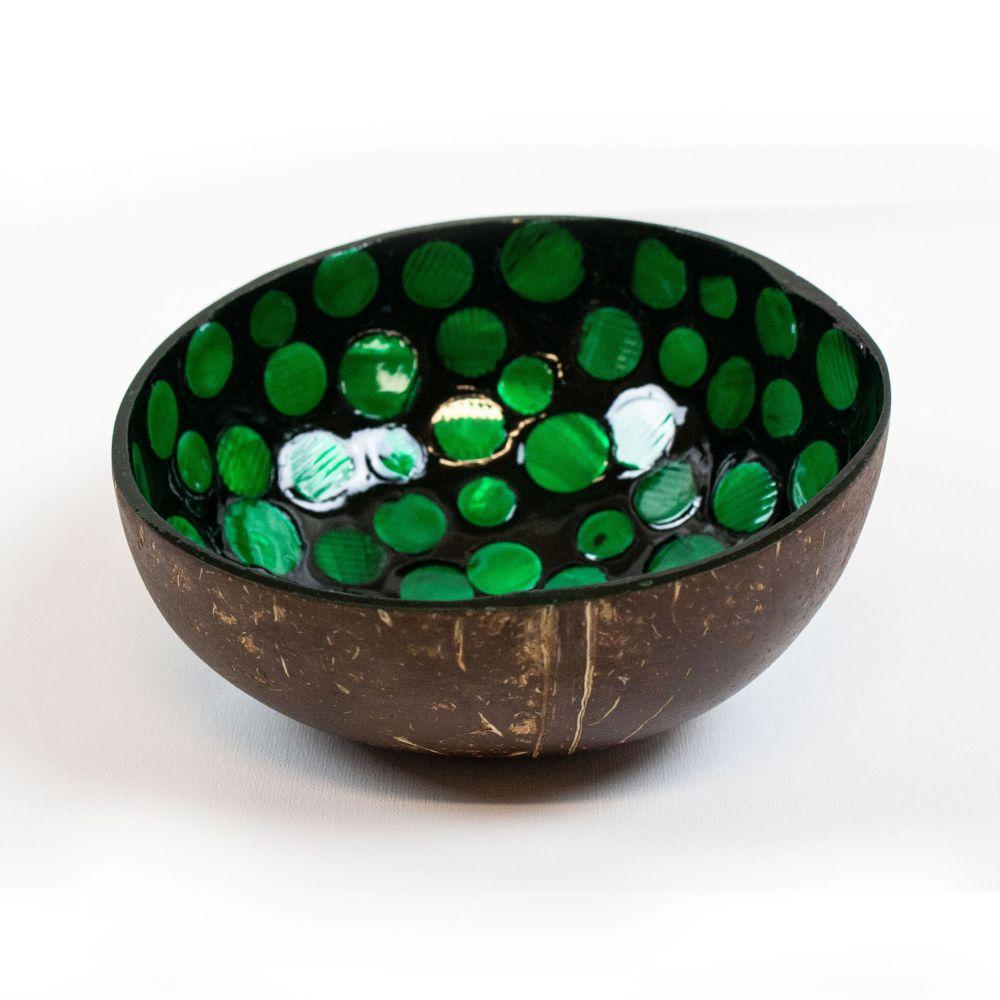 Earthly Green Coconut Bowl