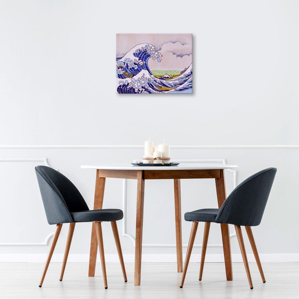 Great Wave Trivet/Wall Accent Tile (Felt Back)