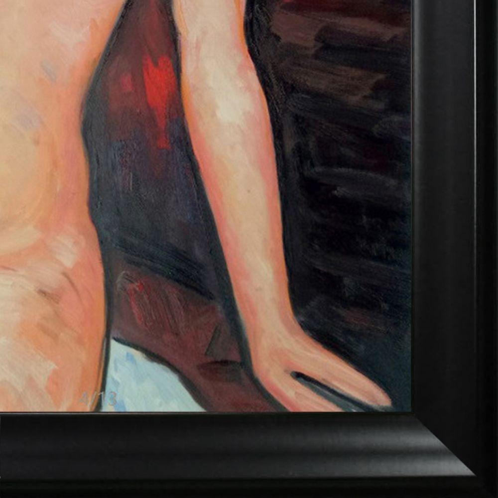 Female Nude Pre-framed - Black Matte Frame 20"X24"