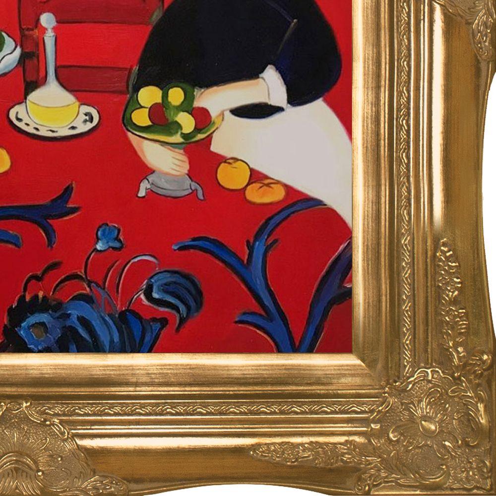 Red Room (Harmony in Red) Pre-Framed - Victorian Gold Frame 20"X24"