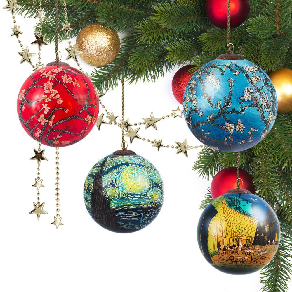 Van Gogh's Specialty Glass Ornament Collection (Set of 4)