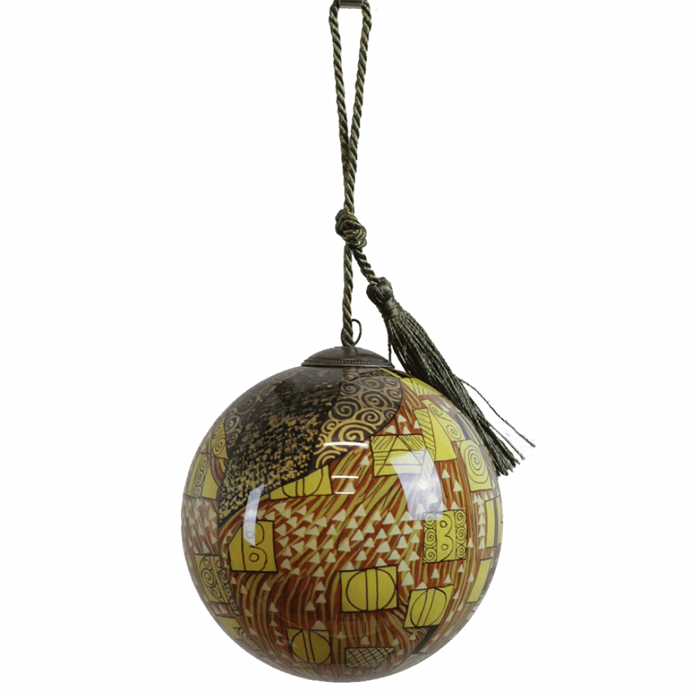 Adele Bloch Bauer Dress Hand Painted Glass Ornament