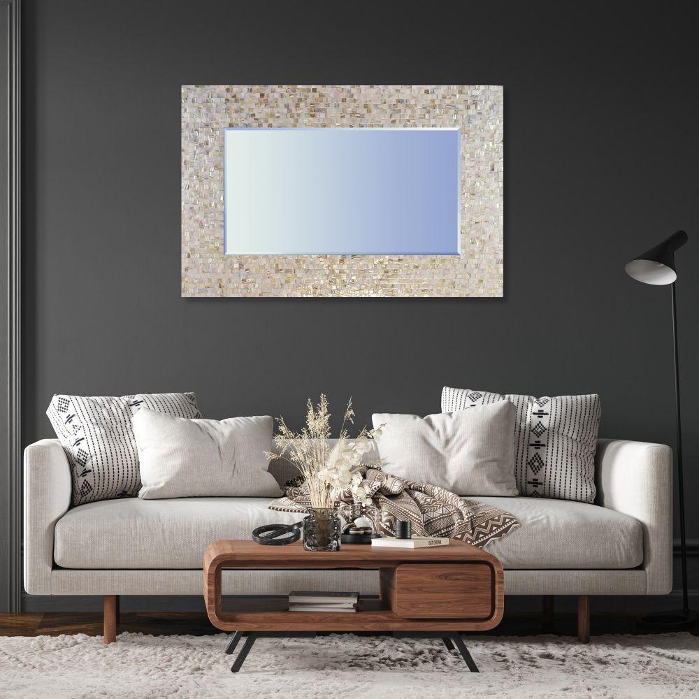 Bianca Moderno Mother of Pearl Large Rectangle Mirror