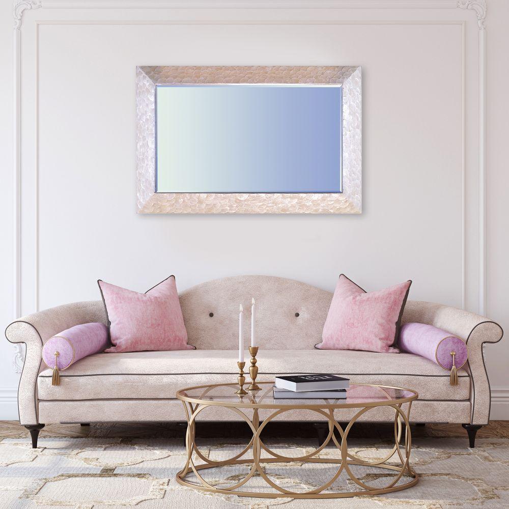 Seaside Mother of Pearl Large Rectangle Mirror