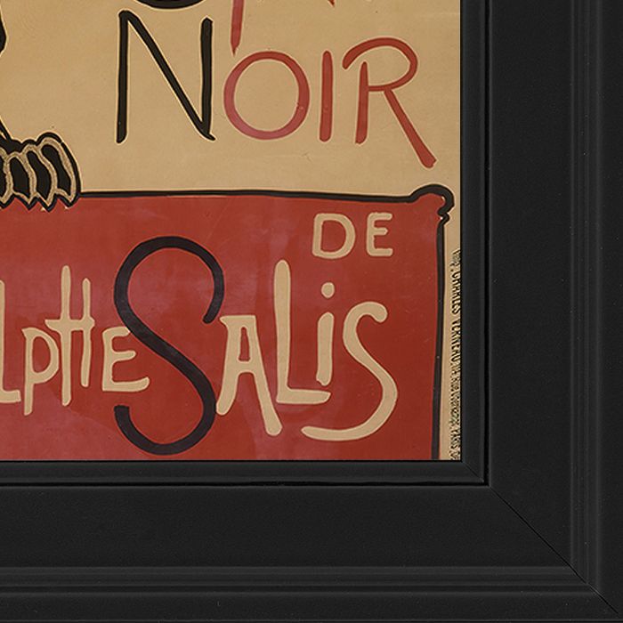 Tour of Rodolphe Salis' Chat Noir Pre-framed - Black Gallery