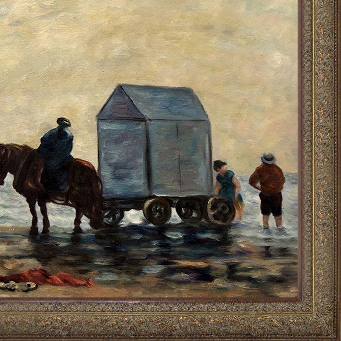 Beach at Trouville Pre-Framed - Victorian Bronze Frame 24
