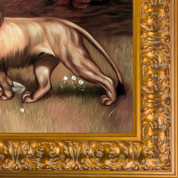 Una and the Lion Pre-Framed - Sicilian Gold Frame 20" X 24"