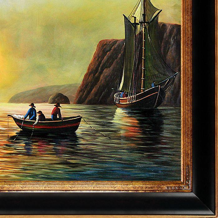 A Sunset Calm in the Bay of Fundy Pre-Framed - Opulent Frame 30"X40"