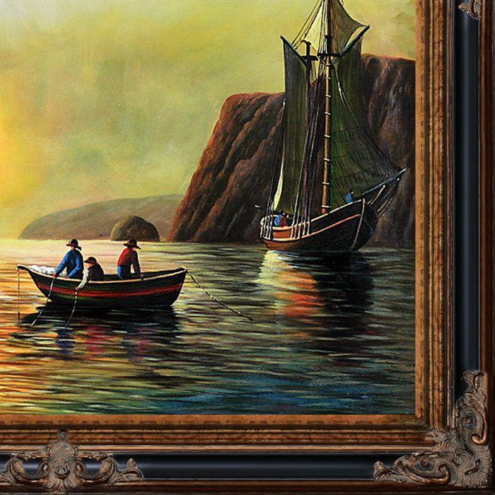 A Sunset Calm in the Bay of Fundy Pre-Framed - Excalibur Frame 30"X40"