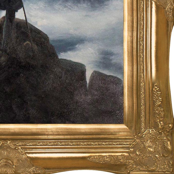 Wanderer above the Sea of Fog Pre-Framed - Victorian Gold Frame 20"X24"