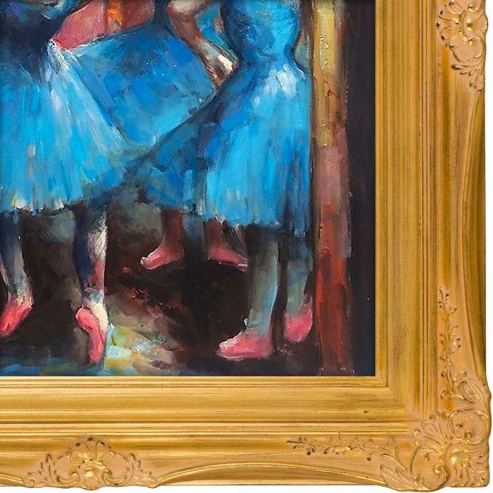 Dancers in Blue Pre-Framed - Imperial Gold Frame 20" X 24"