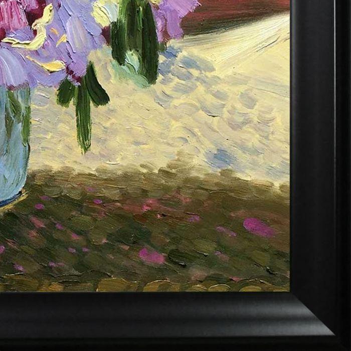 Vase of Flowers (Pink) Pre-framed - Black Matte Frame 20"X24"
