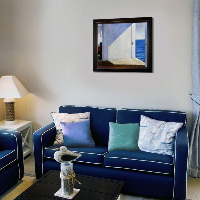 Rooms by The Sea Pre-Framed - Veine D'Or Bronze Angled Frame 20"X24"