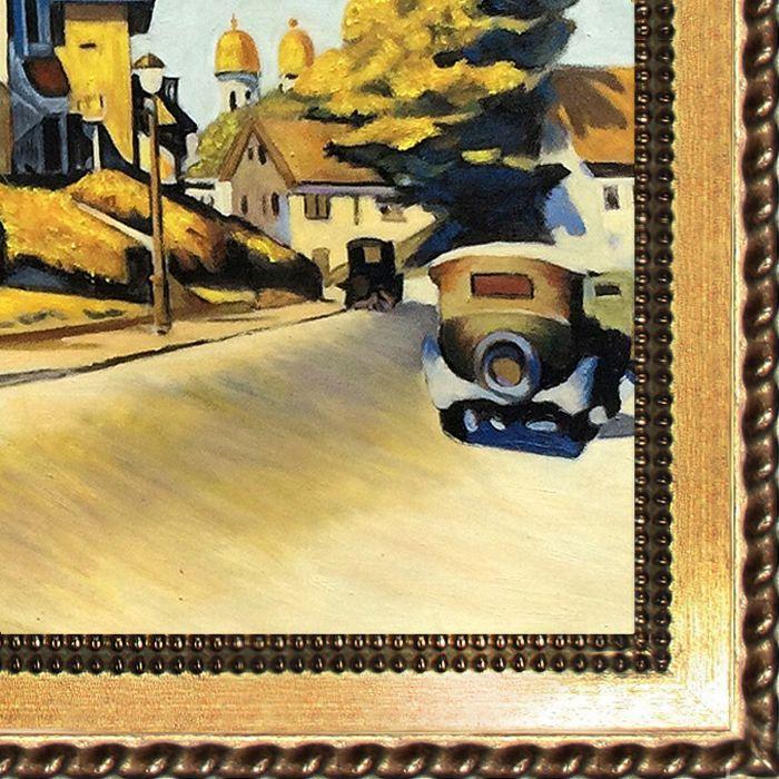Street Scene, Gloucester, 1934 Pre-Framed - Verona Gold Braid Frame 20"X24"