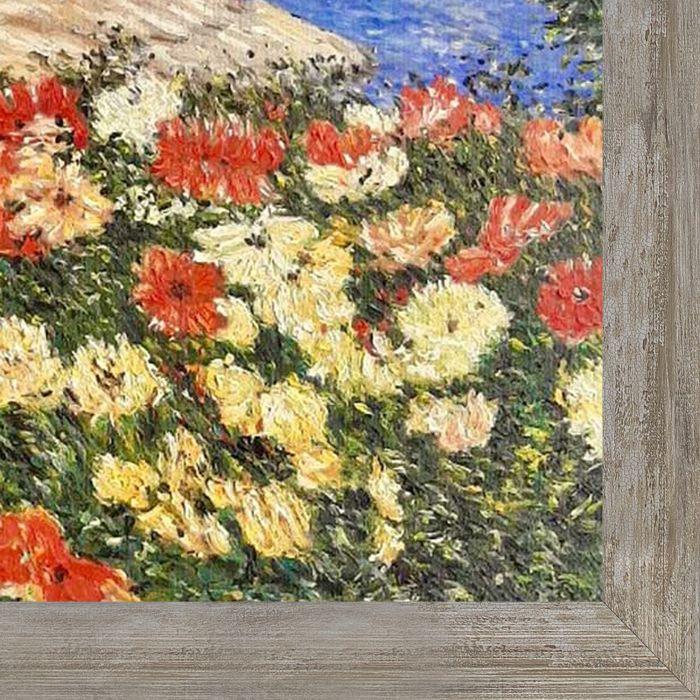 Poppies on the Isles of Shoals Pre-Framed - Metropolitan Pewter Frame 20" X 24"