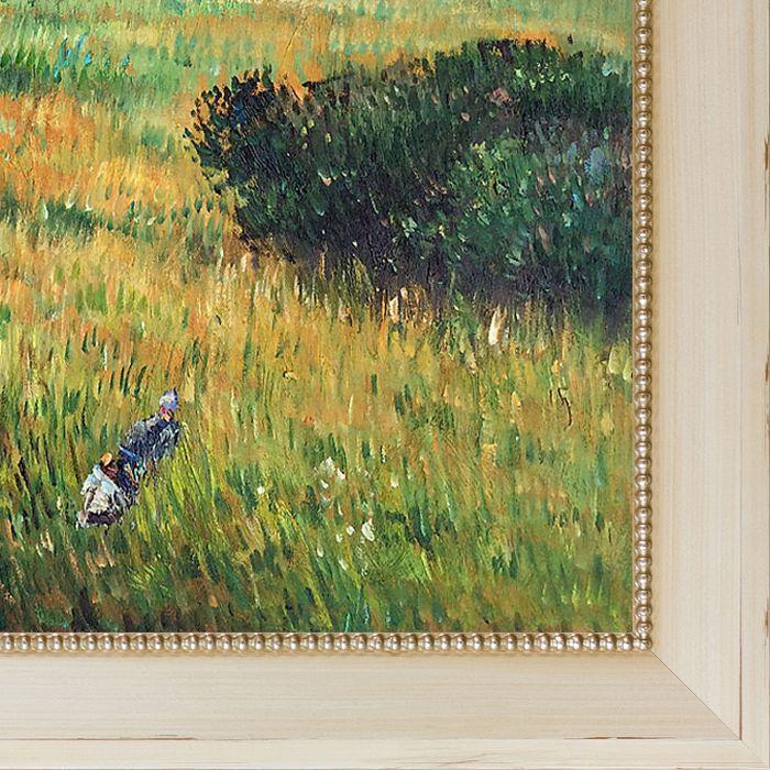 Dogs Running in a Meadow, 1888 Pre-Framed - Constantine Frame 20" X 24"