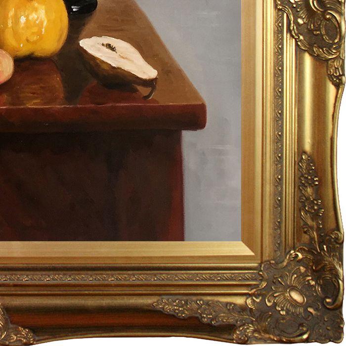 Still Life with Flowers and Fruit Pre-Framed - Victorian Gold Frame 20"X24"