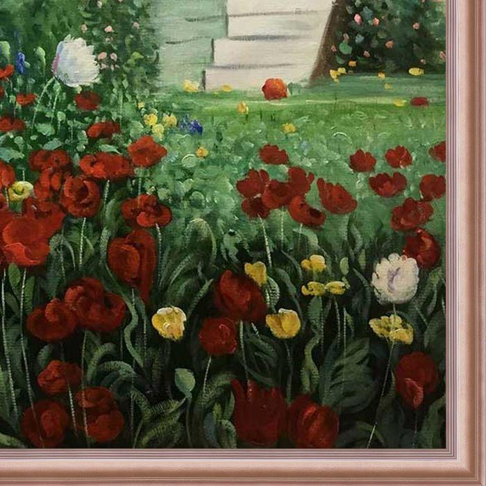Flower Garden at Annisquam Pre-framed - Rose Gold Classico Frame 24" X 36"