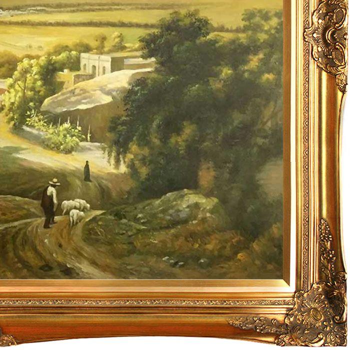 Valley of Mexico from the Tepeyac Pre-Framed - Victorian Gold Frame 30"X40"
