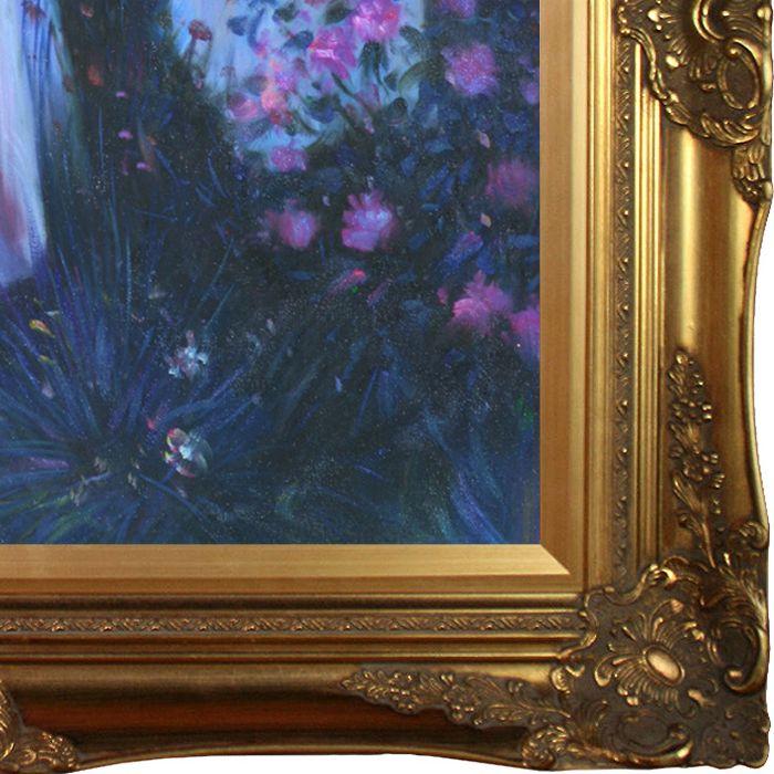 Carnation, Lily, Lily, Rose Pre-Framed - Victorian Gold Frame 20"X24"