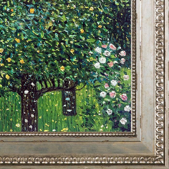 Roses Under the Trees Preframed - Versailles Silver King Frame 20" X 24"