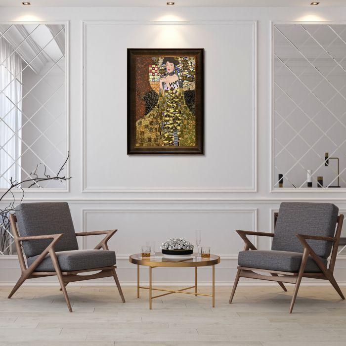 Portrait of Adele Bloch Bauer I (Luxury Line) Pre-Framed - Veine D'Or Bronze Scoop Frame 24"X36"