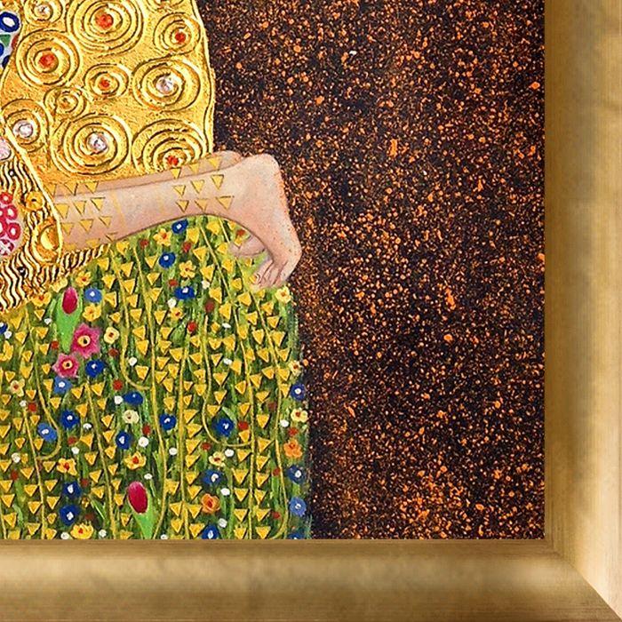 The Kiss (full view - Luxury Line) Pre-Framed - Gold Luminoso Frame 24"X24"