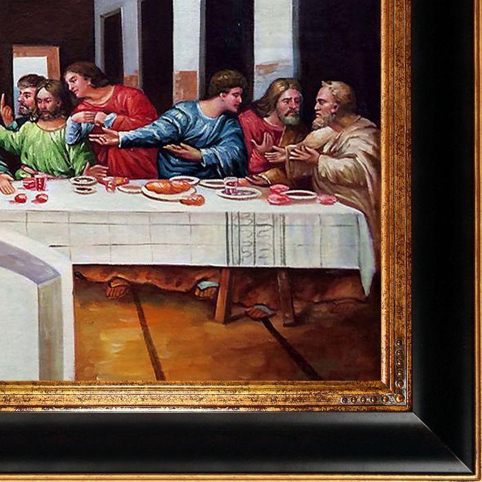 The Last Supper Pre-Framed - Opulent Frame 24"X36"