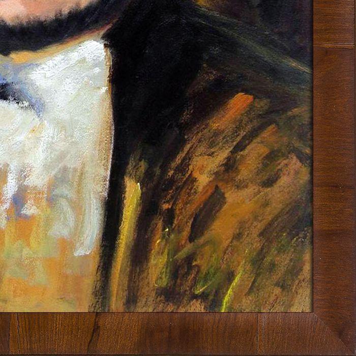 Portrait of Diego Rivera Pre-Framed - Panzano Olivewood Frame 20" X 24"