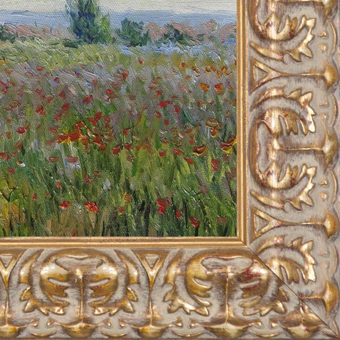 The Fields of Poppies Pre-Framed - Golden Oak Leaf Frame 8"X10"