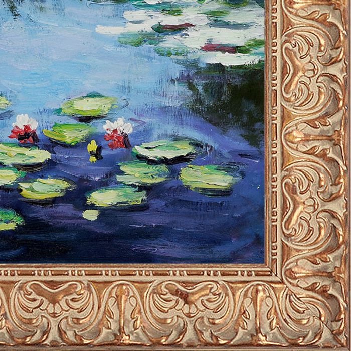 Water Lilies Pre-Framed - Espana Gold Frame 20"X24"