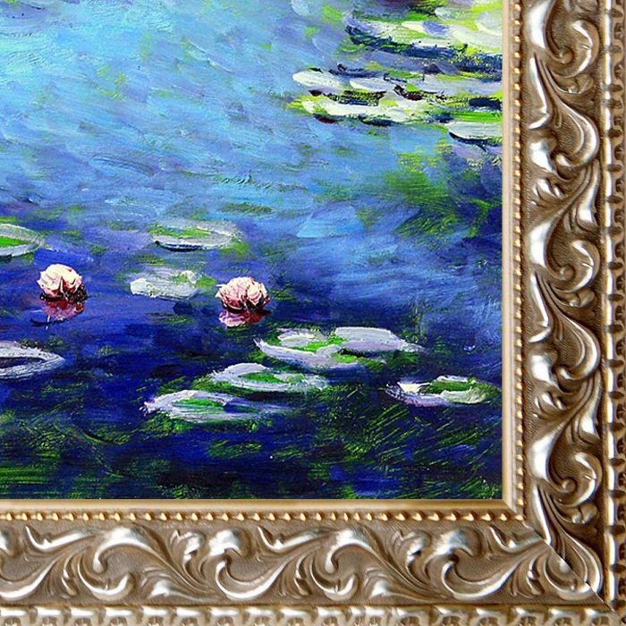 Water Lilies Pre-Framed - Rococo Silver 20"X24"