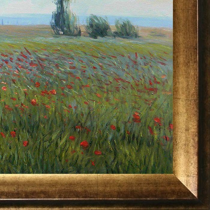 The Fields of Poppies Pre-Framed - Athenian Gold Frame 20"X24"