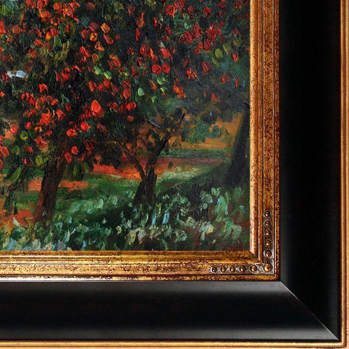 Apple Trees in Bloom at Vetheuil 1887 Pre-Framed - Opulent Frame 20"X24"