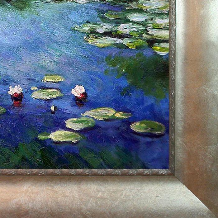Water Lilies Pre-framed - Champagne Scoop with Swirl Lip Frame 16"X20"